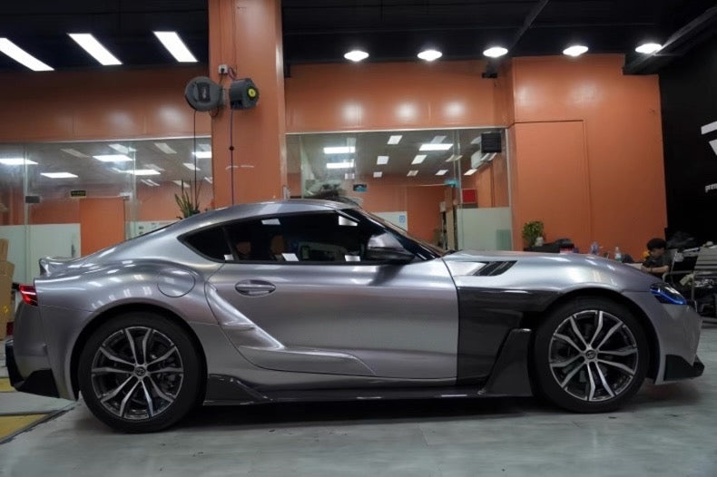 Adro-style side skirt and fender for Supra A90/A91