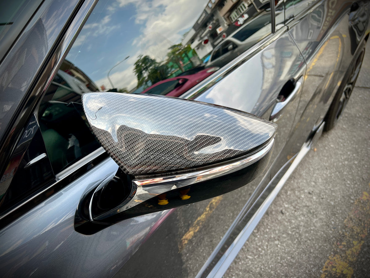 Carbon-Fiber Rear Mirror Cover for Lexus IS((2021~)