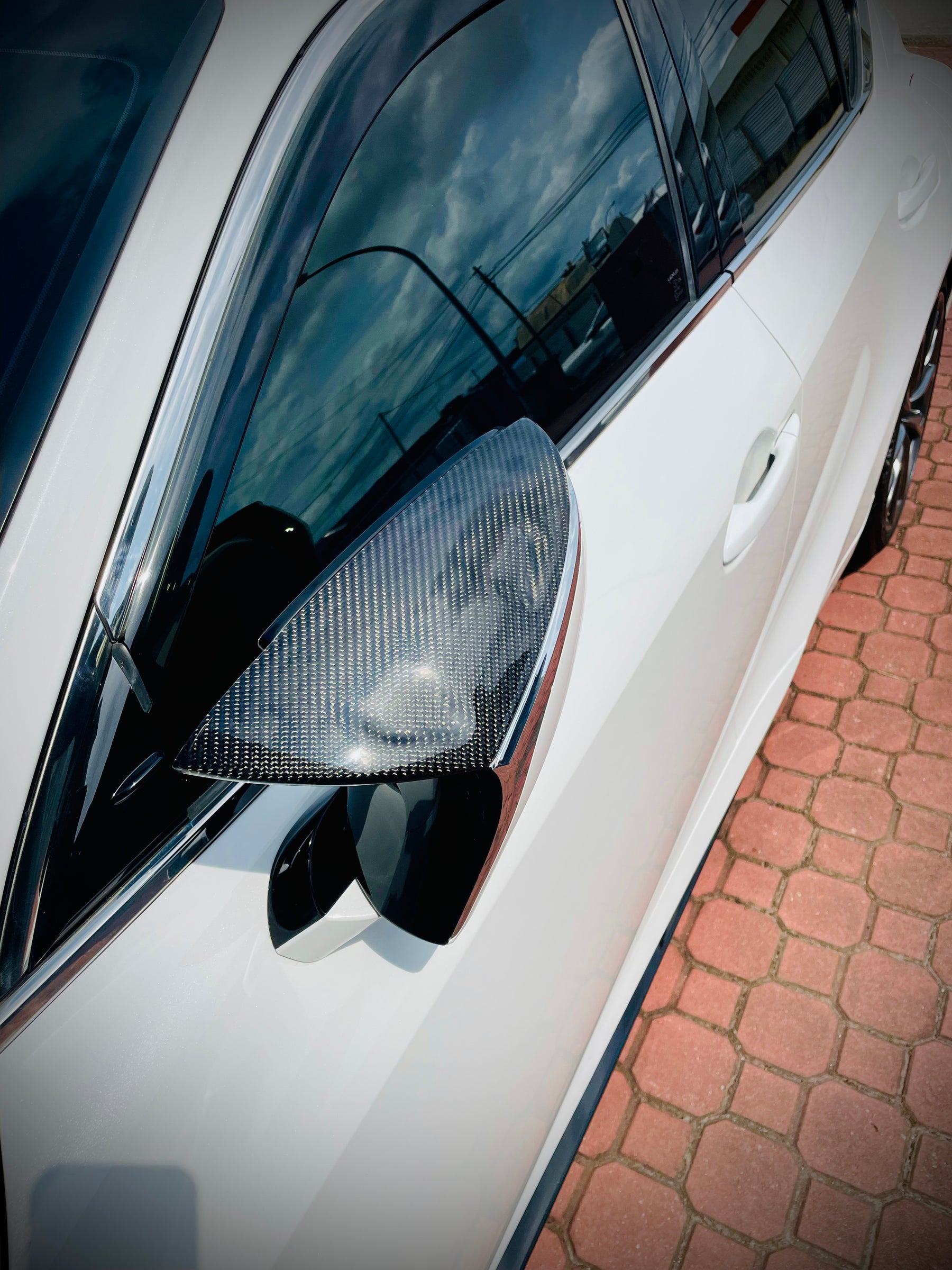 Carbon-Fiber Rear Mirror Cover for Lexus IS((2021~)