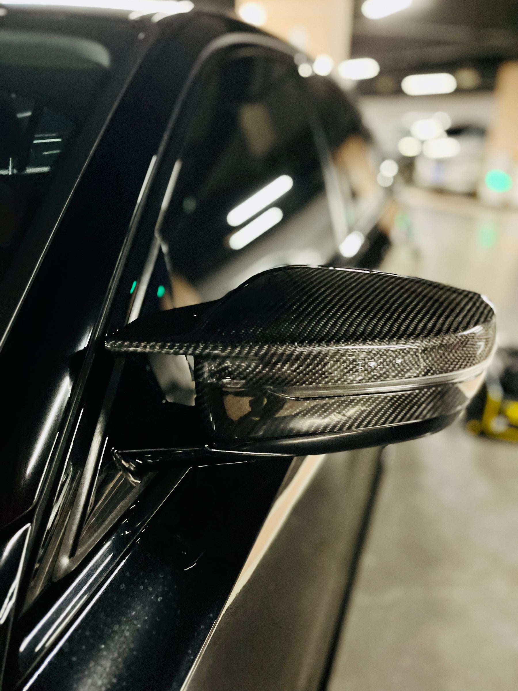 Carbon-Fiber Rear Mirror Cover for BMW G20 3 Series
