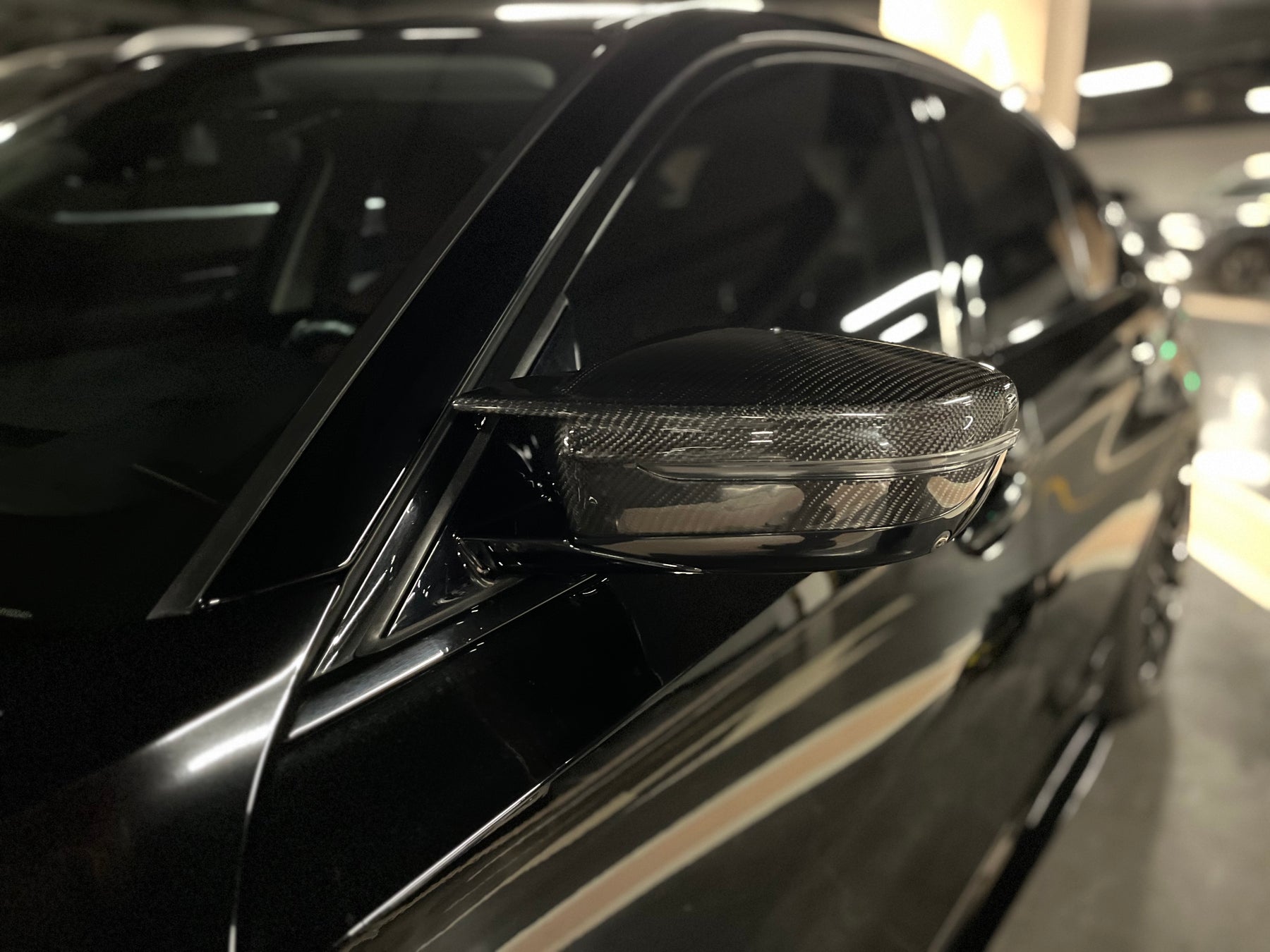 Carbon-Fiber Rear Mirror Cover for BMW G20 3 Series