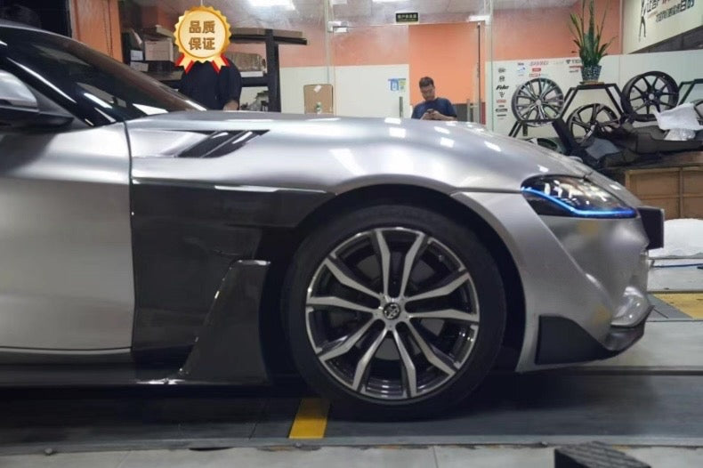 Adro-style side skirt and fender for Supra A90/A91