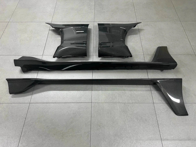 Adro-style side skirt and fender for Supra A90/A91