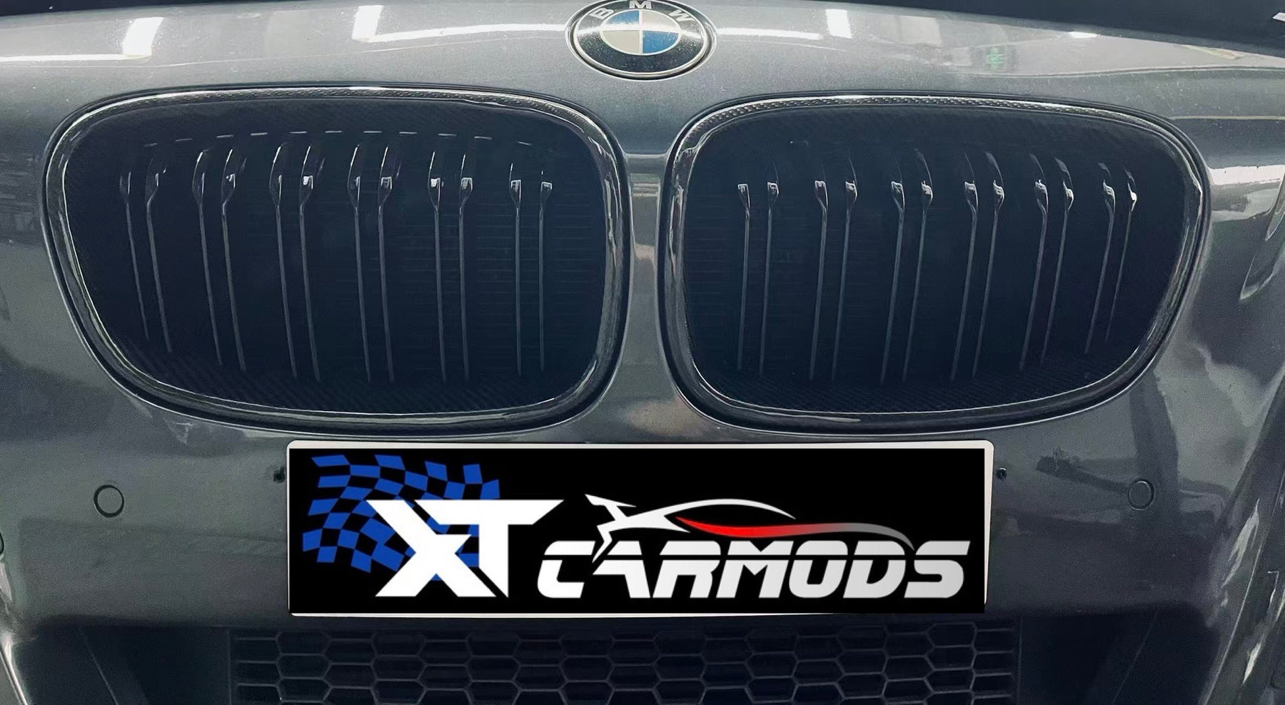 Carbon fiber dual middle Grille for BMW F chassis models