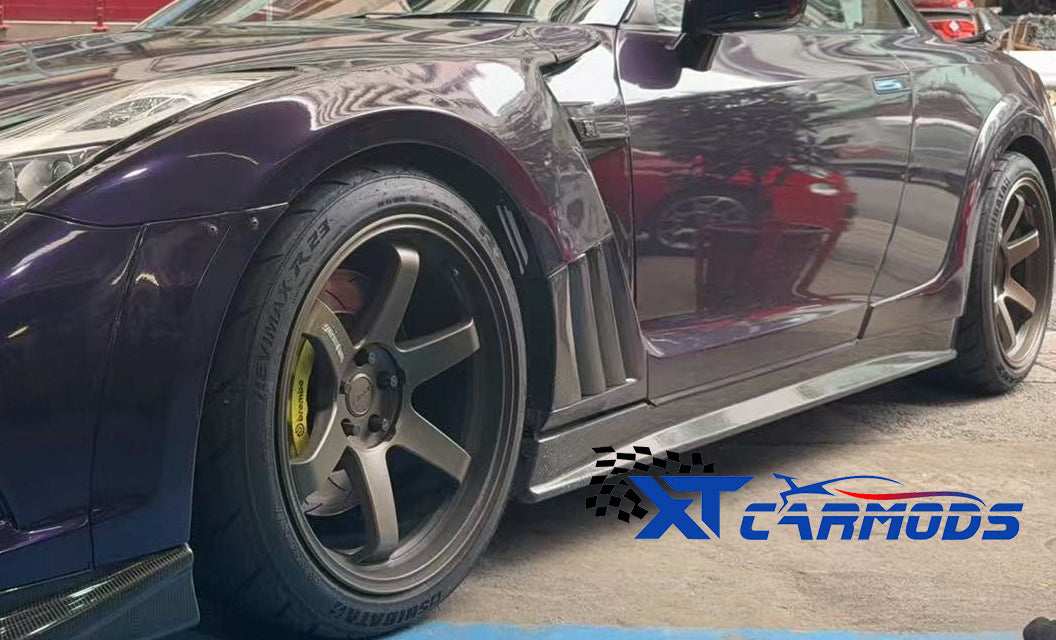 Zele side skirt for 2008-2012 GTR R35