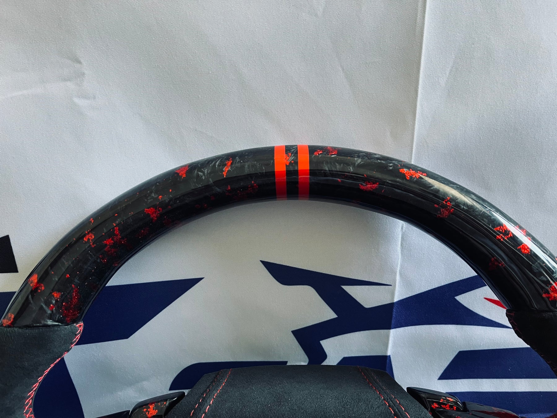 XT-R1 Red-elements Forged Carbon Fiber Steering Wheel for Lexus IS/RC/CT/NX
