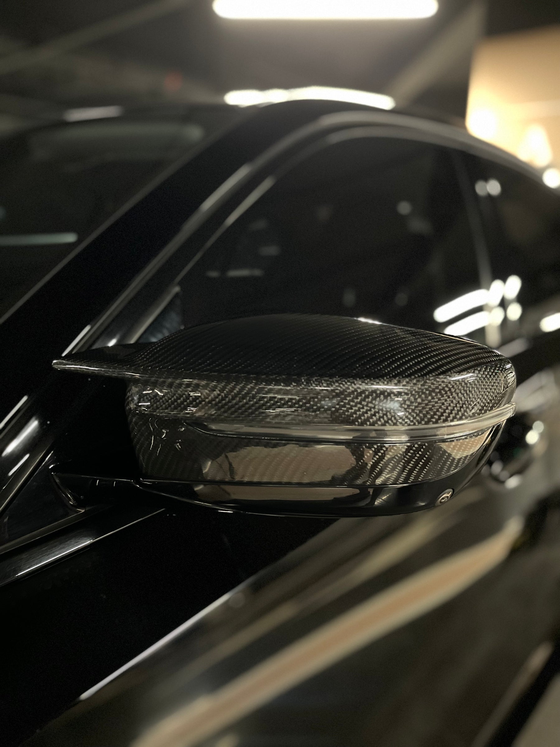 Carbon-Fiber Rear Mirror Cover for BMW G20 3 Series