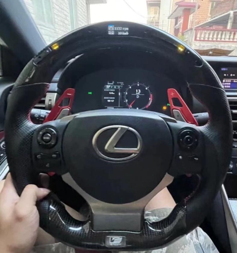 XT-A Race-Light Carbon Fiber Steering Wheel for Lexus IS/RC/CT/NX