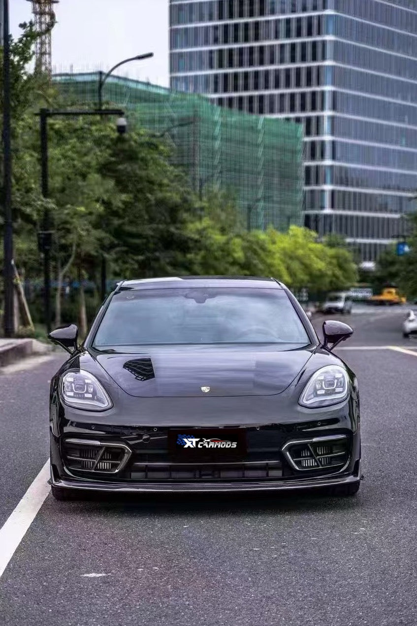 Dry-carbon front splitter for Porsche Panamera GTS 971