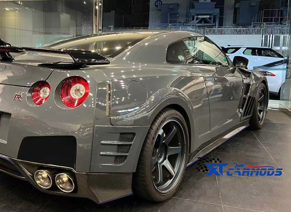 Zele side skirt for 2008-2012 GTR R35