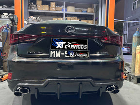 Separate quad exhaust tip for Lexus IS/RC