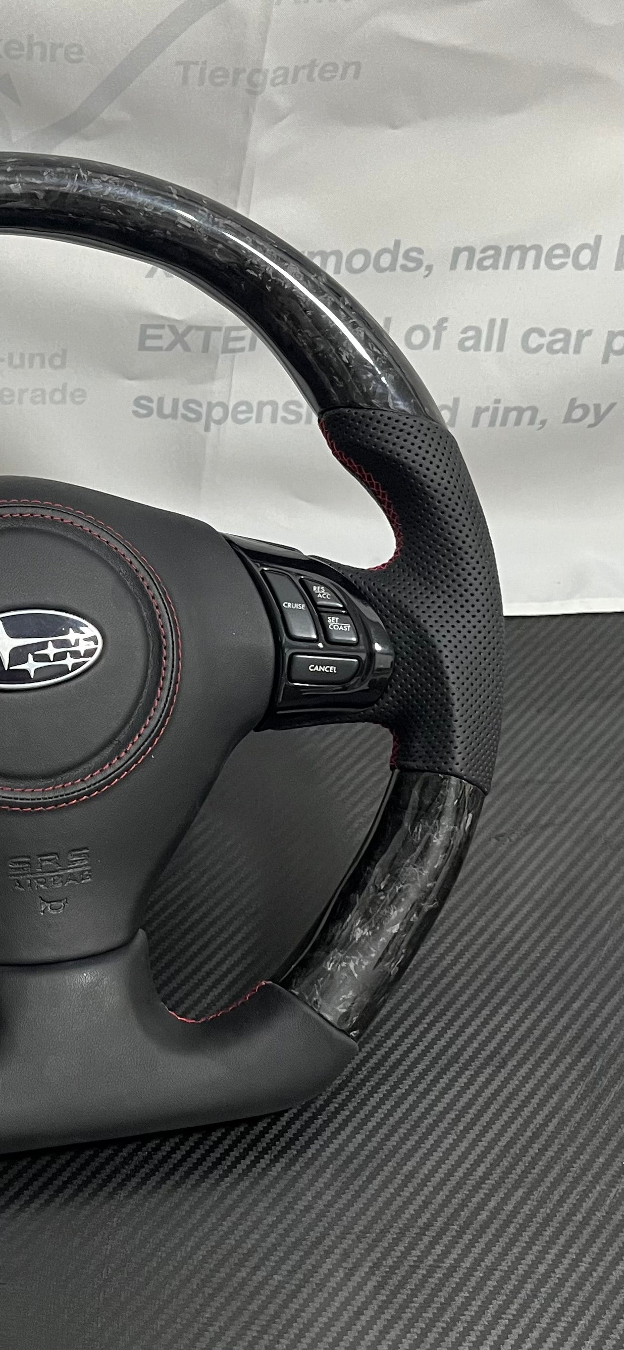 XTC Forged carbon-fiber Steering Wheel for SUBARU WRX