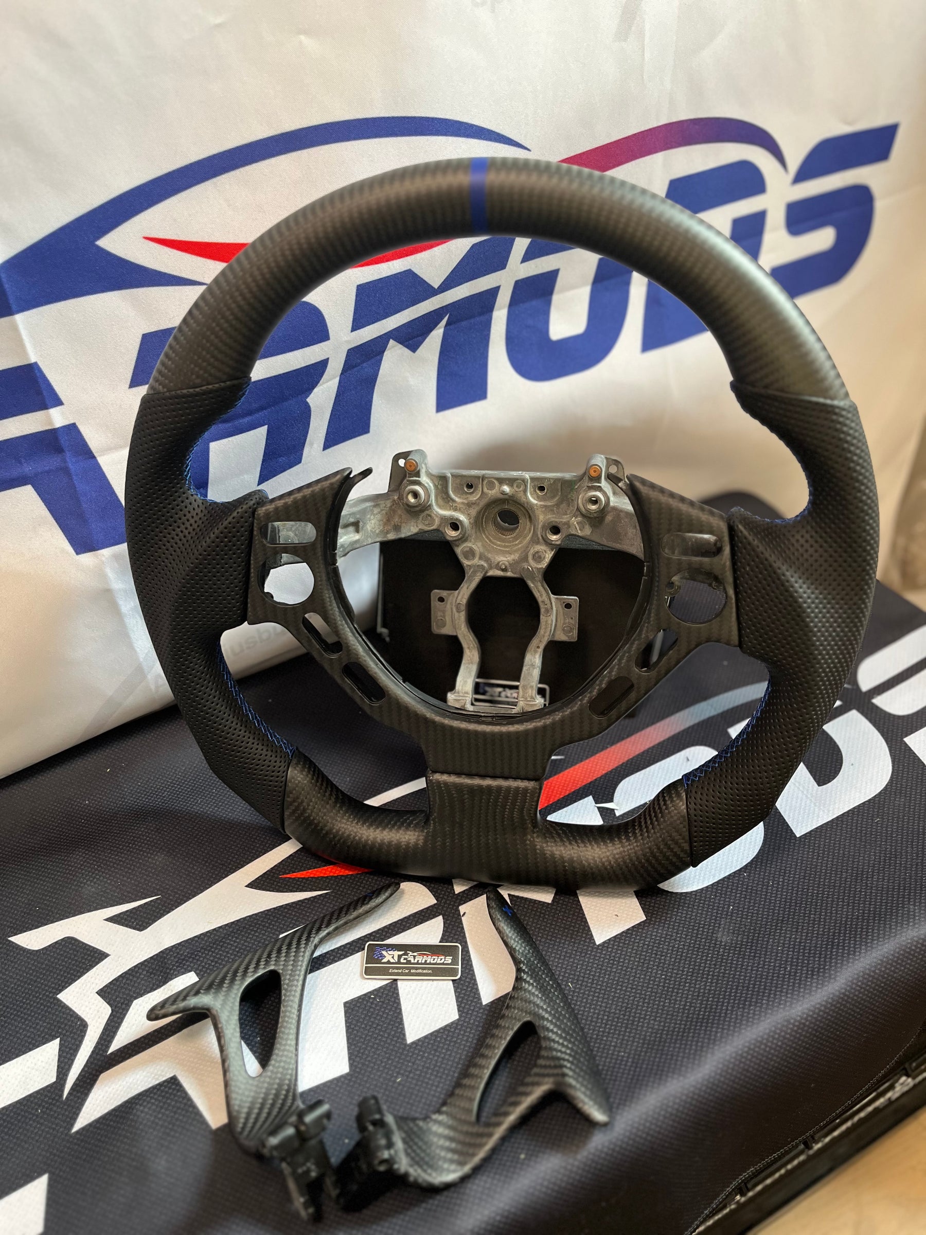 XT-R GTR Matte Carbon Fiber Steering Wheel