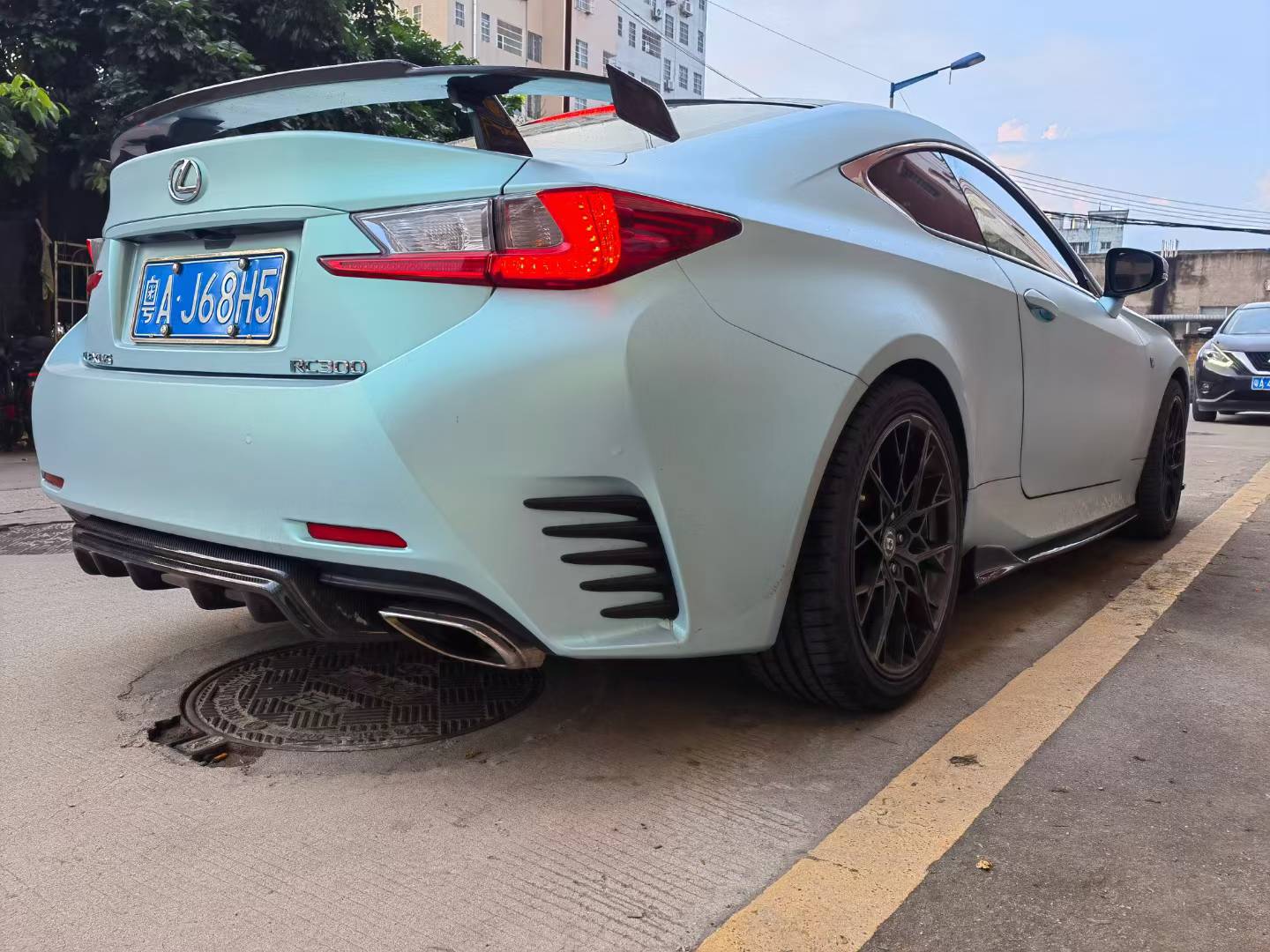 Artisan-style Rear Diffuser for Lexus RC350 2015-2017