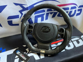 XT-R2 Matte Forged Carbon Fiber Steering Wheel for Lexus IS/RC/CT/NX