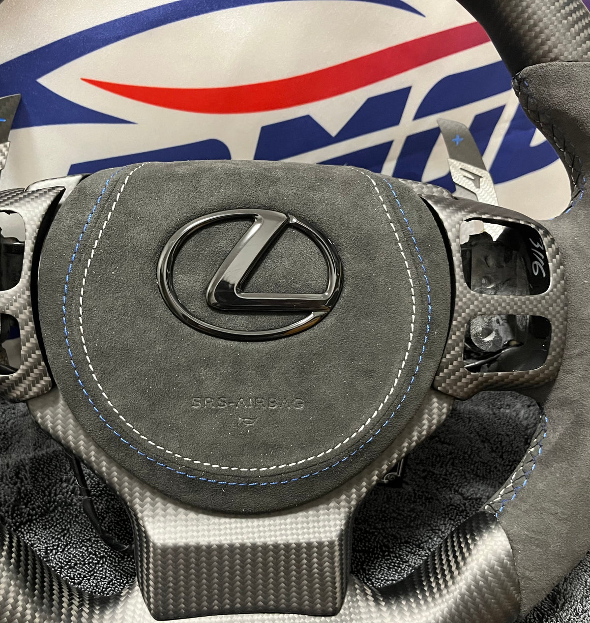 XT-S1 Matte Carbon-Fiber Steering Wheel for Lexus IS/RC/CT/NX