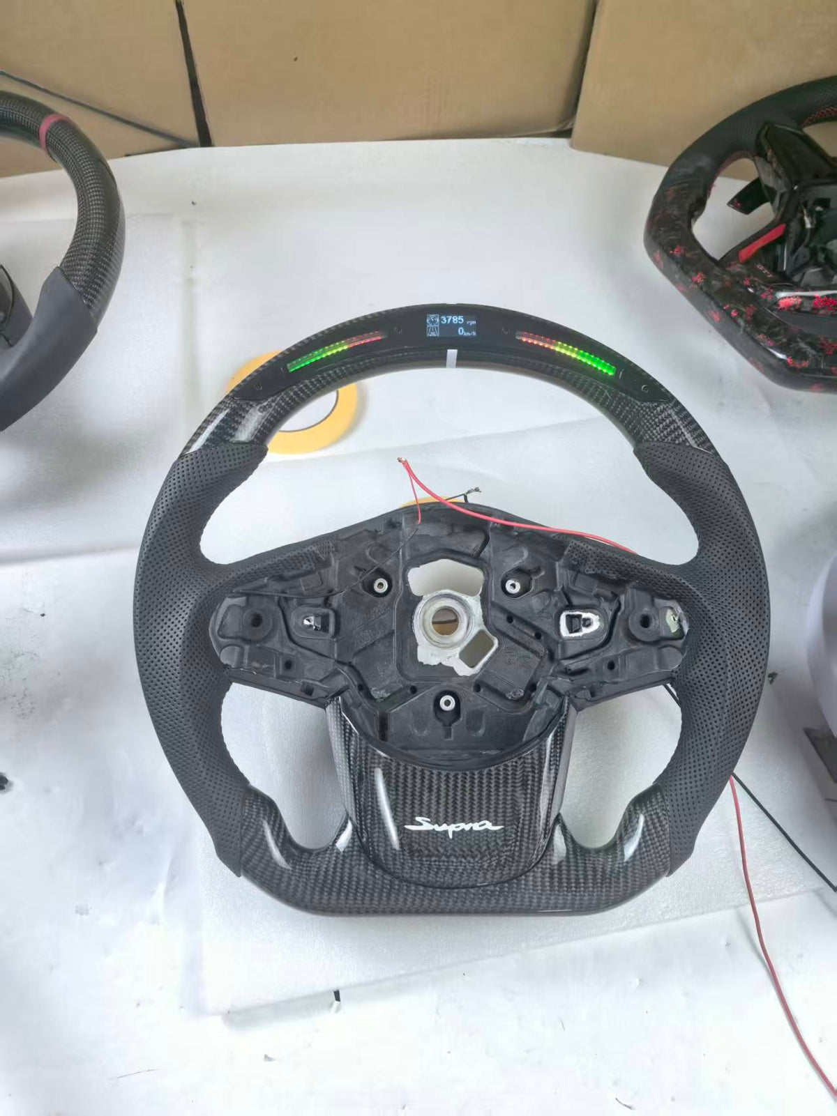 XT-D Race-Light Carbon Fiber Steering Wheel for Supra A90/A91