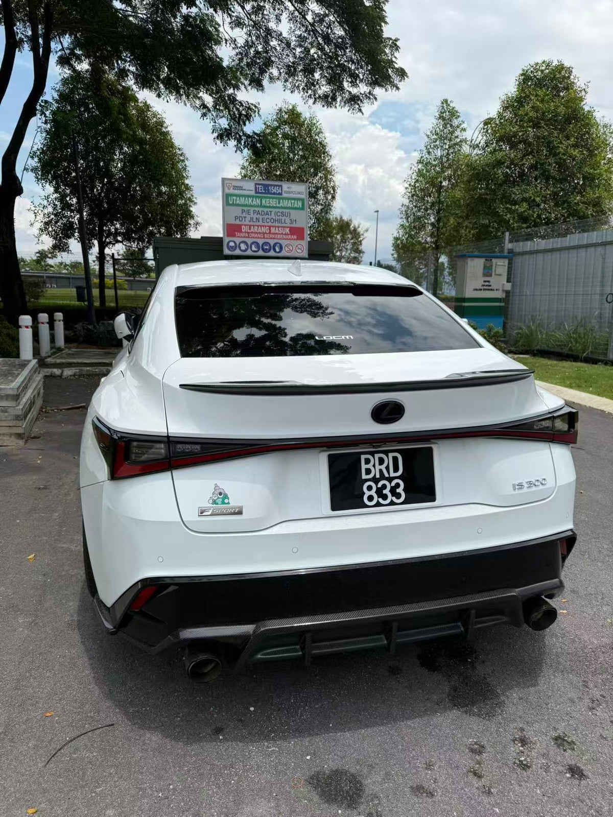 Roof Spoiler for Lexus IS(2021~2025)