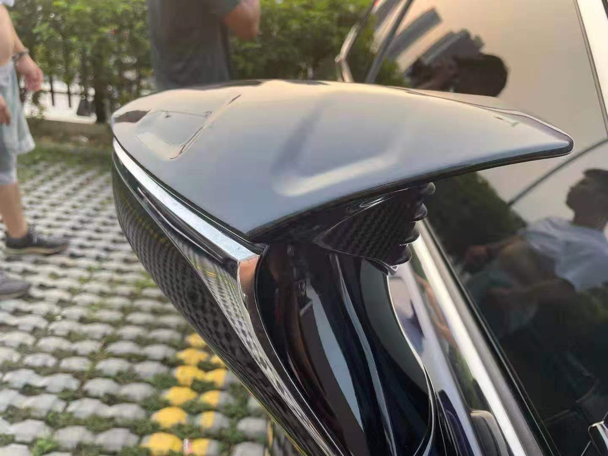 Dry-carbon TRD-style rear mirror cap for Lexus IS((2021~2025)