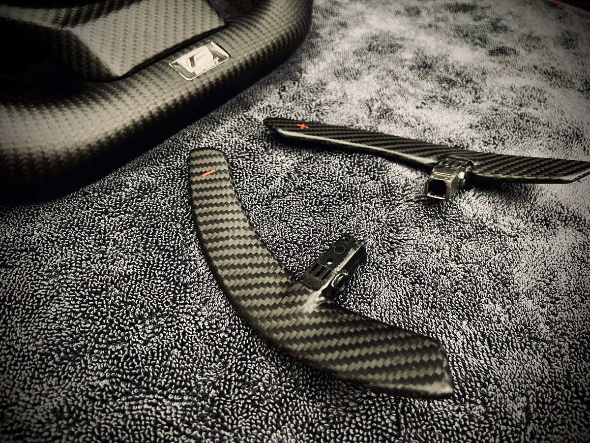 Carbon fiber paddle for Lexus IS/RC