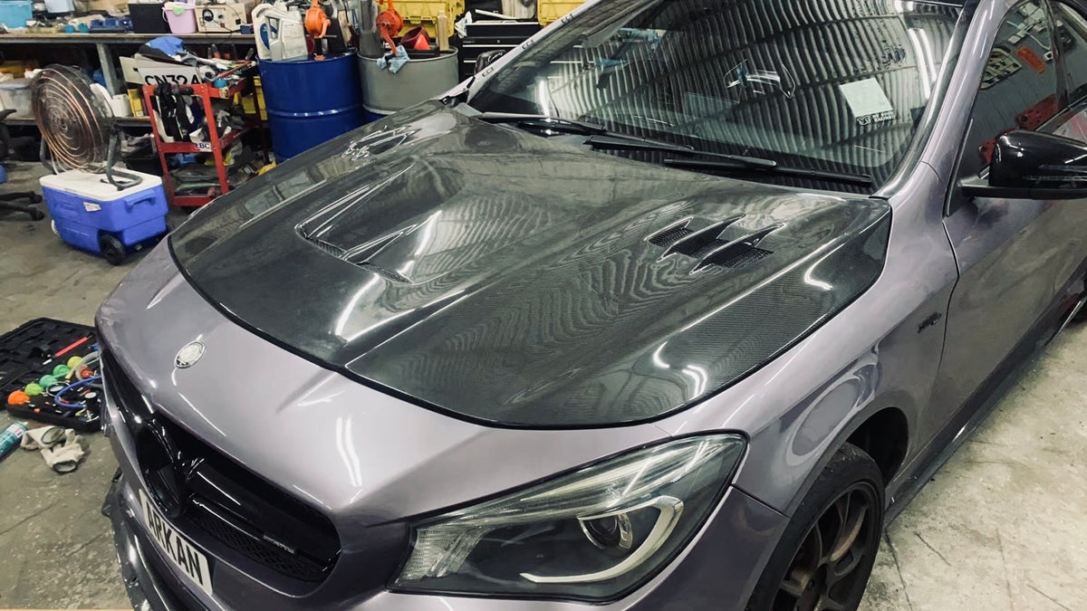 Carbon Fiber hood for CLA45 AMG
