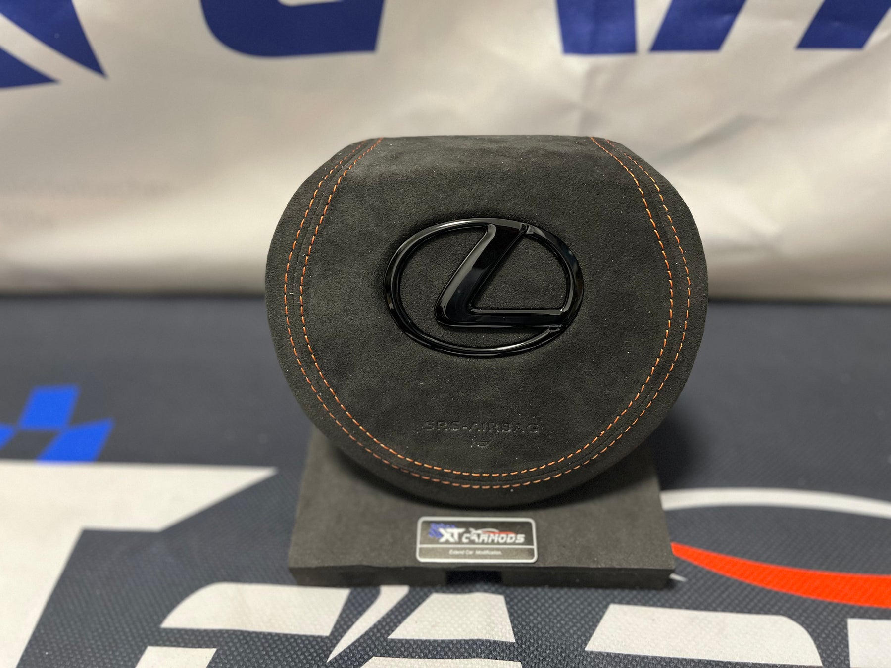 Lava Orange Stitch + Alcantara Airbag cover