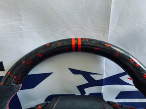 XT-R1 Red-elements Forged Carbon Fiber Steering Wheel for Lexus IS/RC/CT/NX