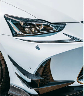 Carbon-Fiber Side Splitter of front bumper for Lexus IS(2013-2020)