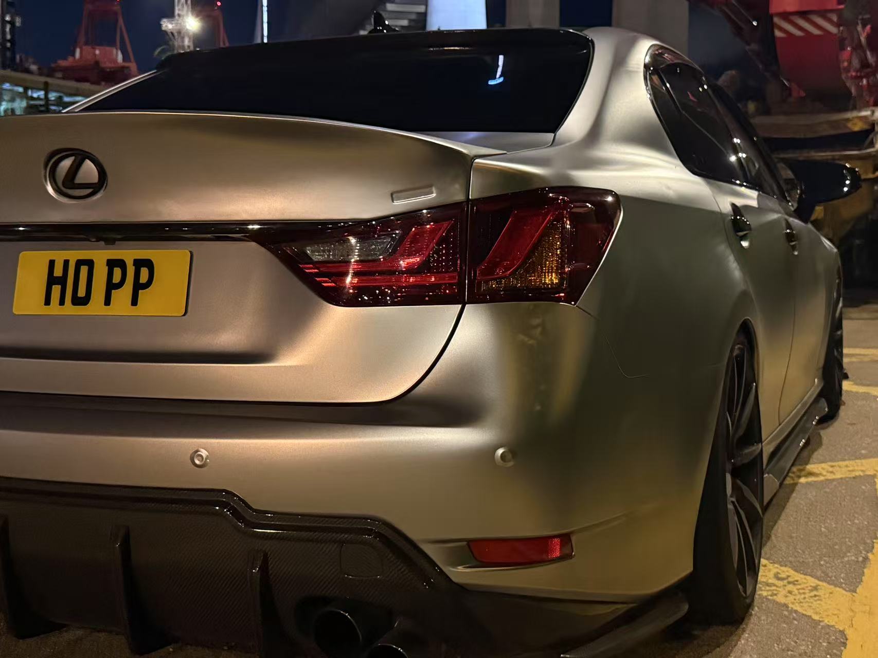 Wald-style rear trunk wing for Lexus GS