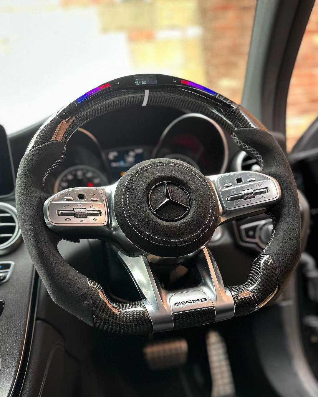 XT-O AMG Race-light Carbon Fiber Steering Wheel