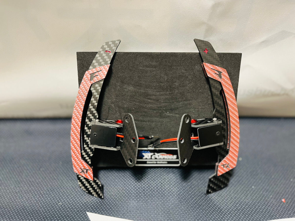 XT-R Red-Black Magnetic Shifter Paddle for Lexus IS/RC