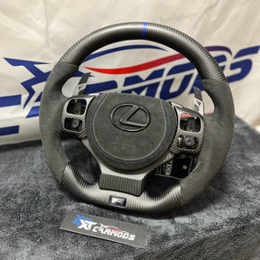 XT-S1 Matte Carbon-Fiber Steering Wheel for Lexus IS/RC/CT/NX