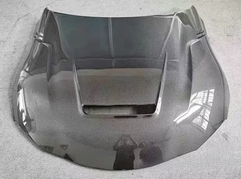 Amigan-style hood for Supra A90/A91