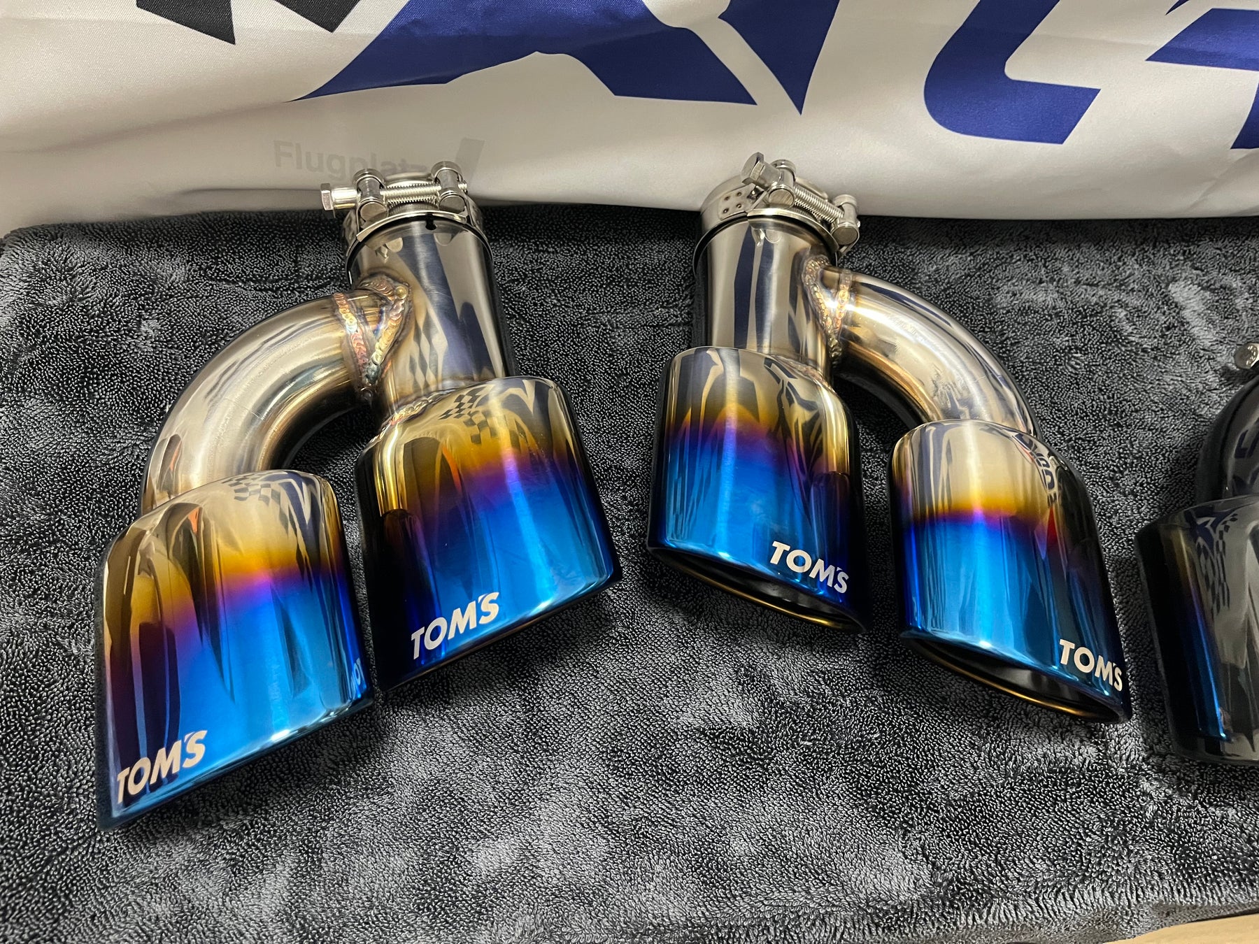 Tom's-style quad tip for Lexus IS/RC