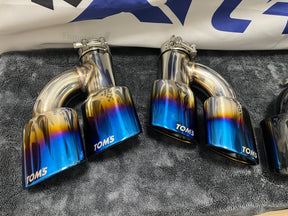 Tom's-style quad tip for Lexus IS/RC
