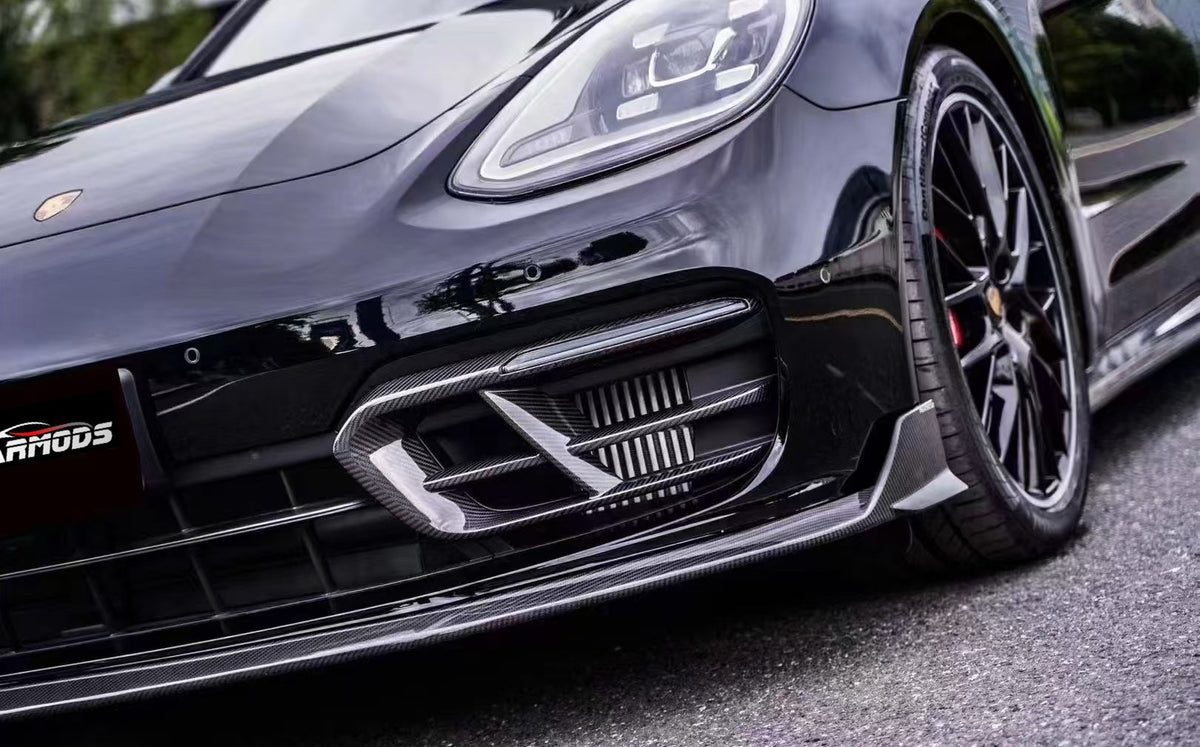 Dry-carbon front splitter for Porsche Panamera GTS 971