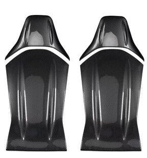 Adhesive-mouted Carbon-Fiber Texture ABS Chair Back Panel for CLA45 AMG