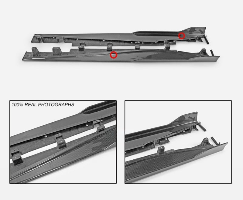 Tom's-style side skirt for LC500h