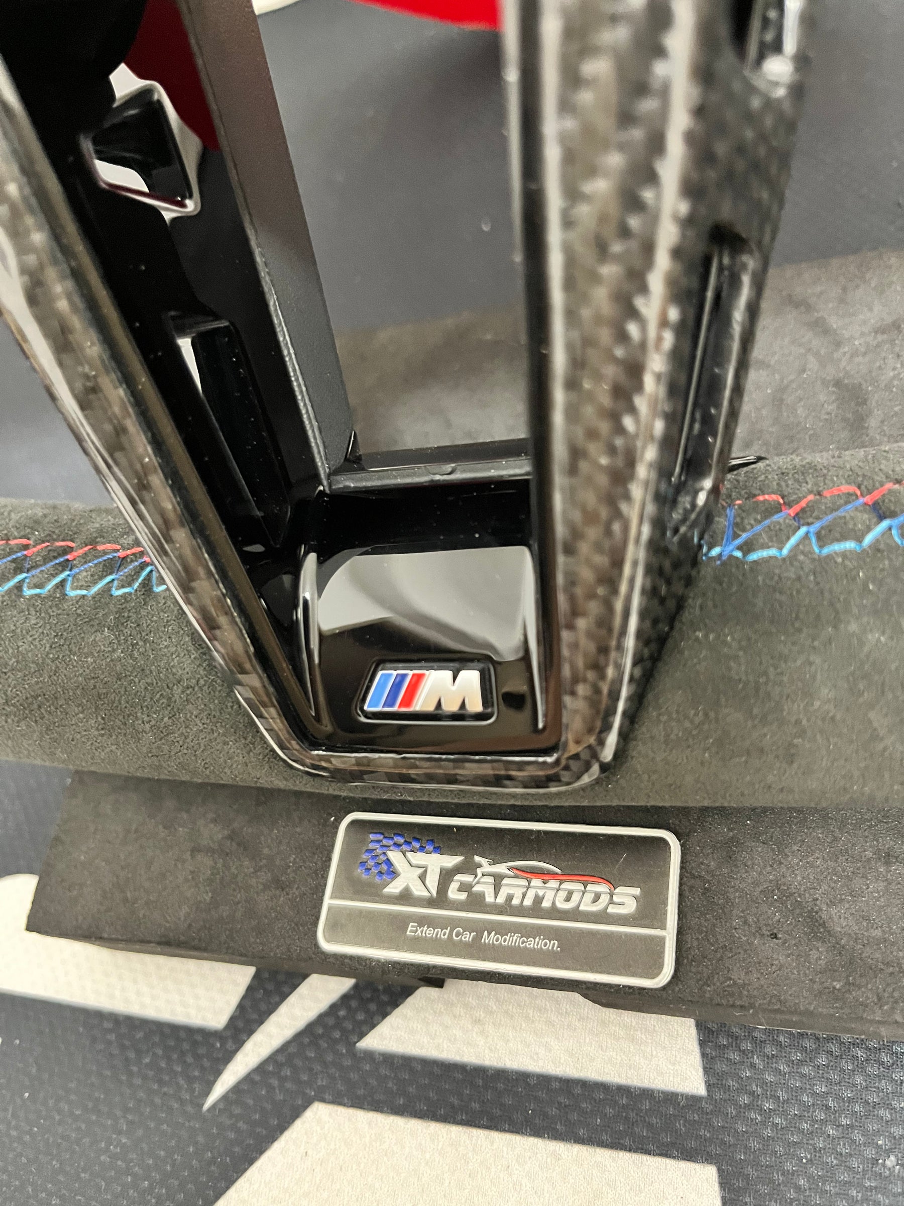 XT-C CS-style Alcantara Steering Wheel for BMW GX Model