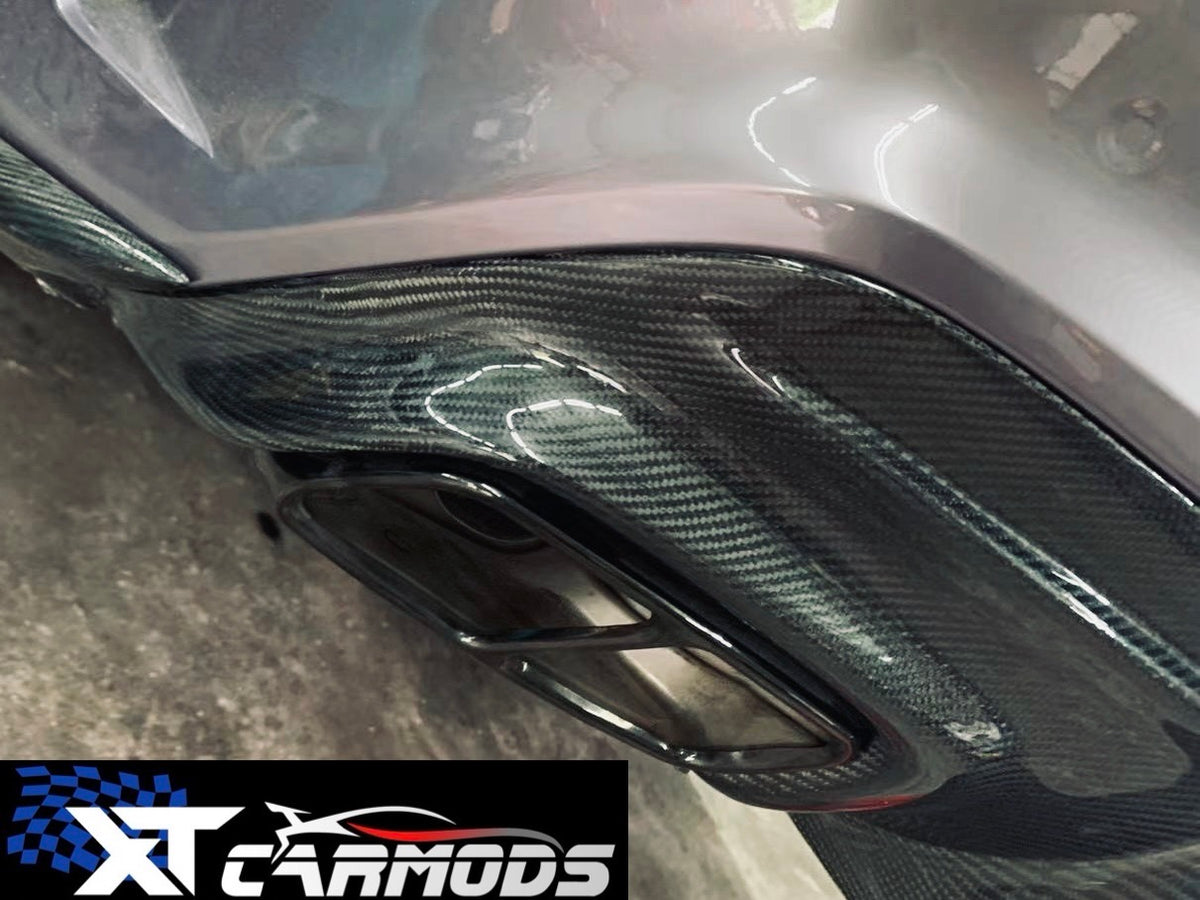 Quad exhaust tip for CLA45 AMG