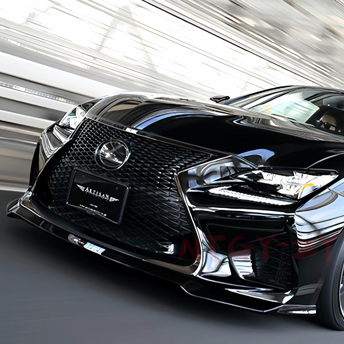 Artisan-style front splitter for Lexus RCF