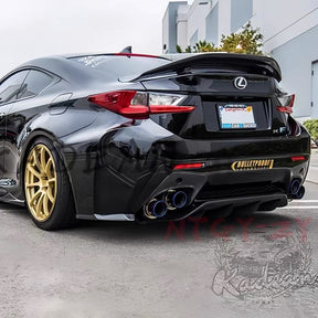 Varis-style exhaust tips trim for Lexus RCF 2014～2025