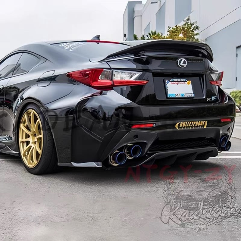 Varis-style exhaust tips trim for Lexus RCF 2014～2025