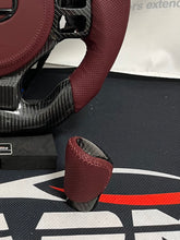 Red leater carbon fiber shift knob for Lexus IS(2013~2025)