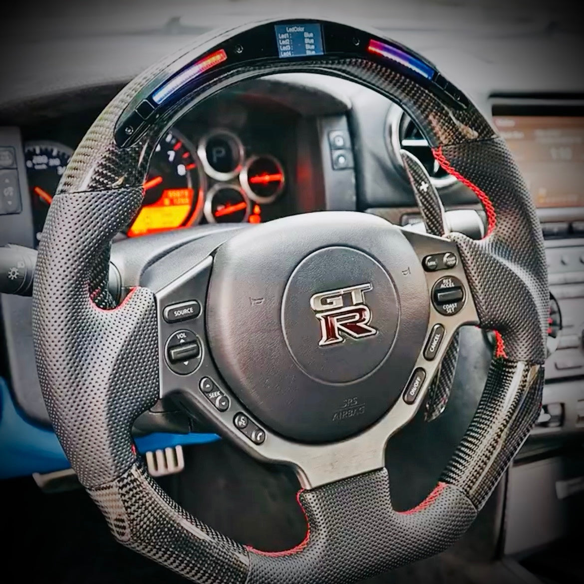 XT-A GTR Race-light Carbon Fiber Steering Wheel