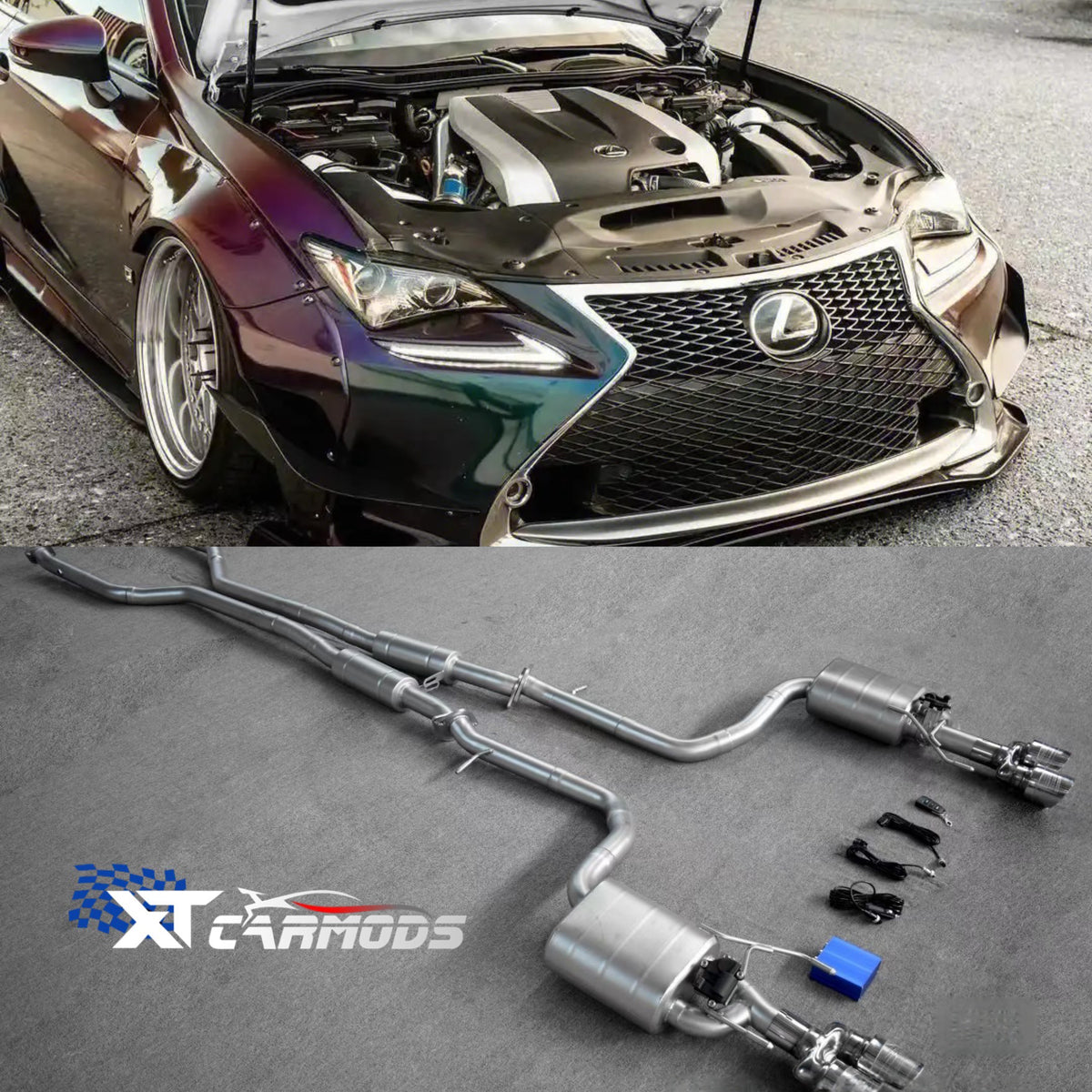 Valvetronic exhaust system for Lexus RC350