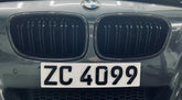 Carbon fiber middle grille for F20 1 Series