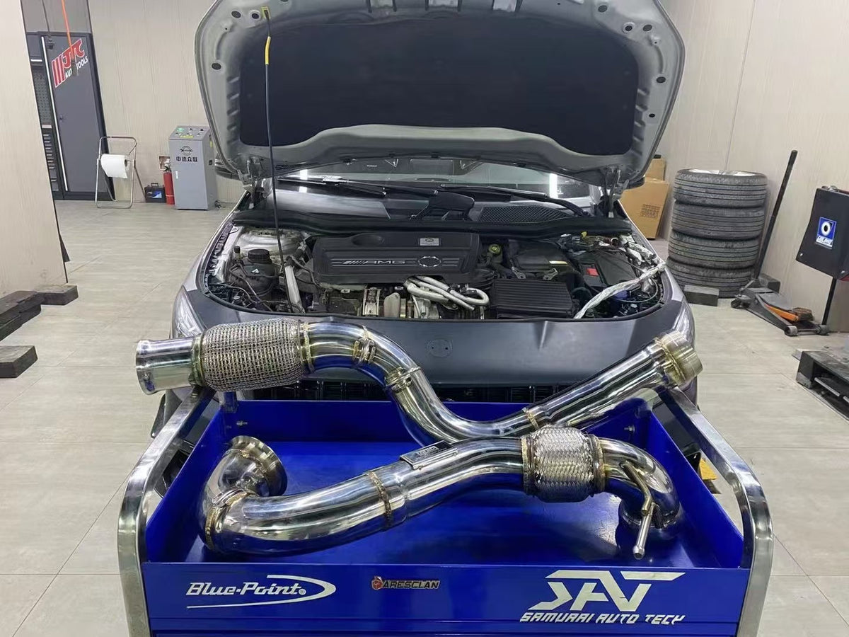 Decat Downpipe for CLA45 AMG