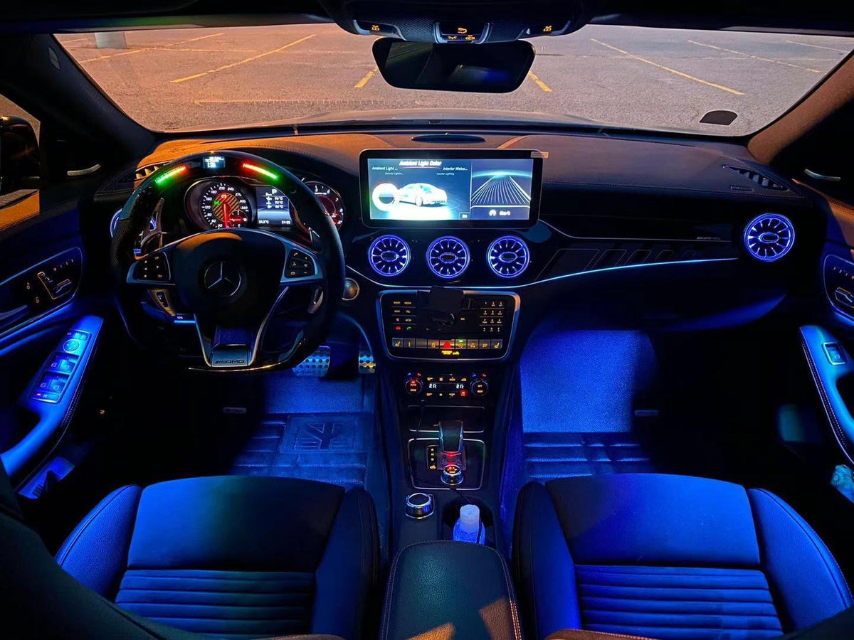 Ambient Light Strips and light air-vent for CLA45 AMG