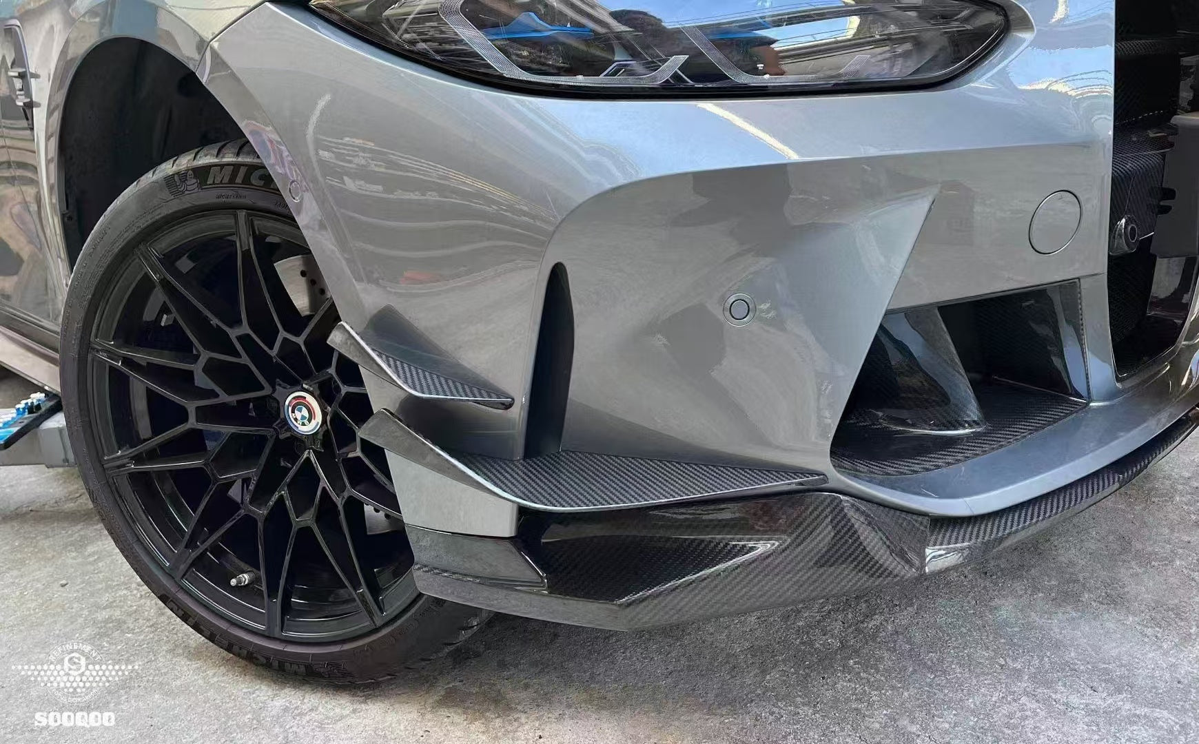 Front bumper canards for M4 G82